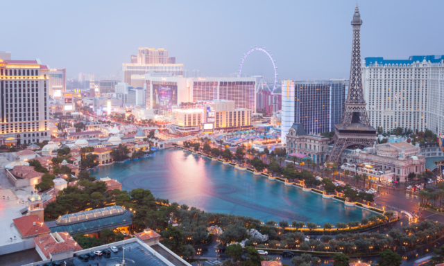 Las Vegas strip from above