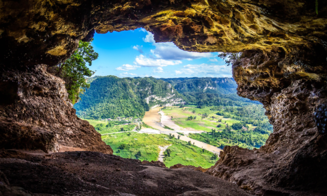 view from Cueva Ventana Natural Cave in Puerto Rico