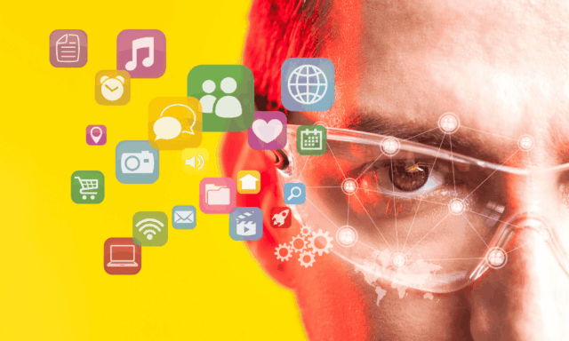 futuristic smart glasses