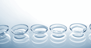 Empowering Independent ODs Against Big Corporations: An Outsider Looking In a line of contact lenses on a mirrored surface